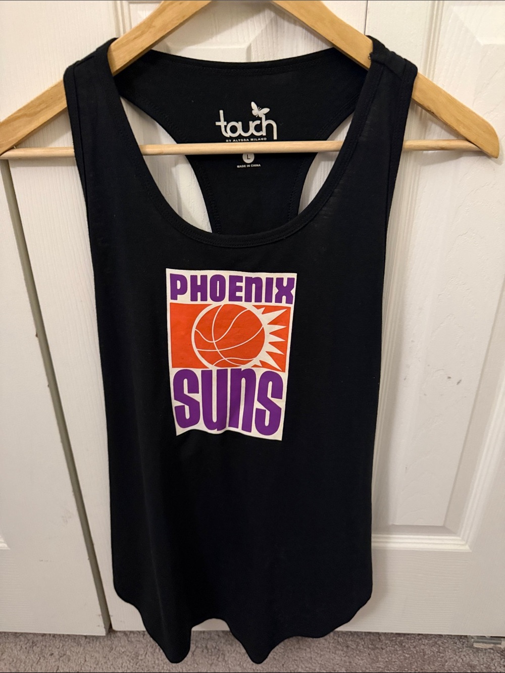 Touch by Alyssa Milano Black Phoenix Suns Graphic Tank Top